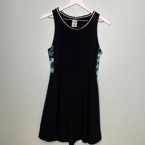 PINK Victoria’s Secret Black Skater Style Dress  Size Large - Picture 2 of 12